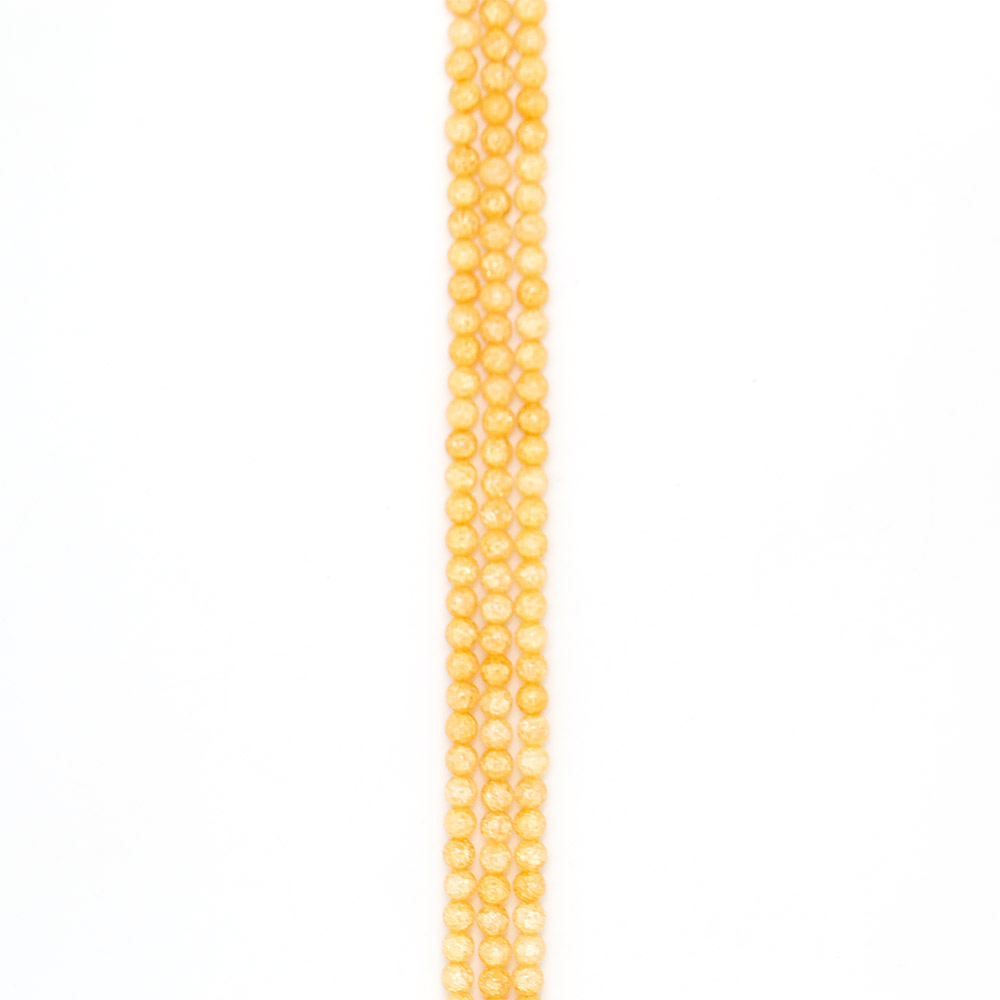 Фото товара сахарный кварц цвет янтарный 8 мм