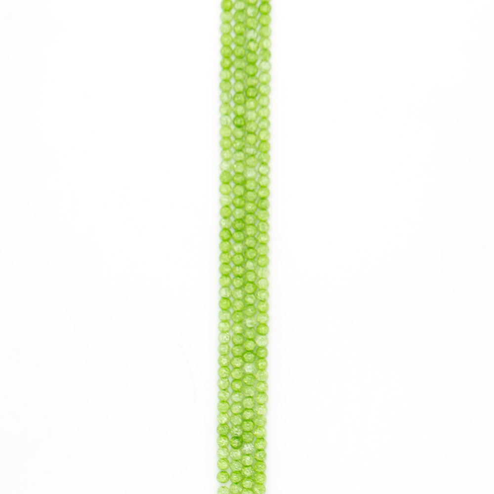 Сахарный кварц ярко-зеленый 6 мм