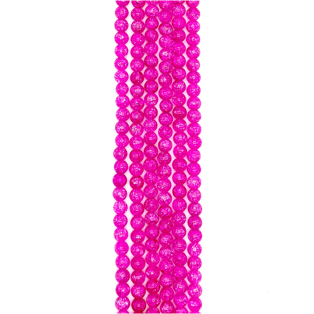 Сахарный кварц цвет фуксия 10 мм