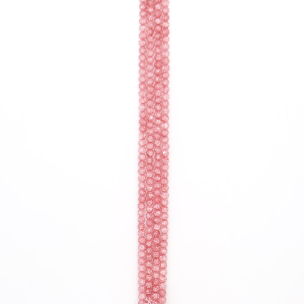 Фото товара сахарный кварц цвет лососево-розовый 6 мм