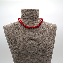 Бусы из коралла имитации шар 10 мм, 48см