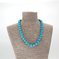 Бусы из бирюзы имитации шар 12 см