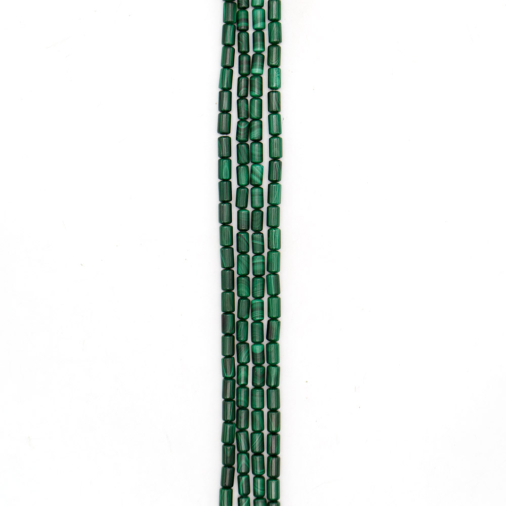 Фото товара малахит натура цилиндр 10*6 мм