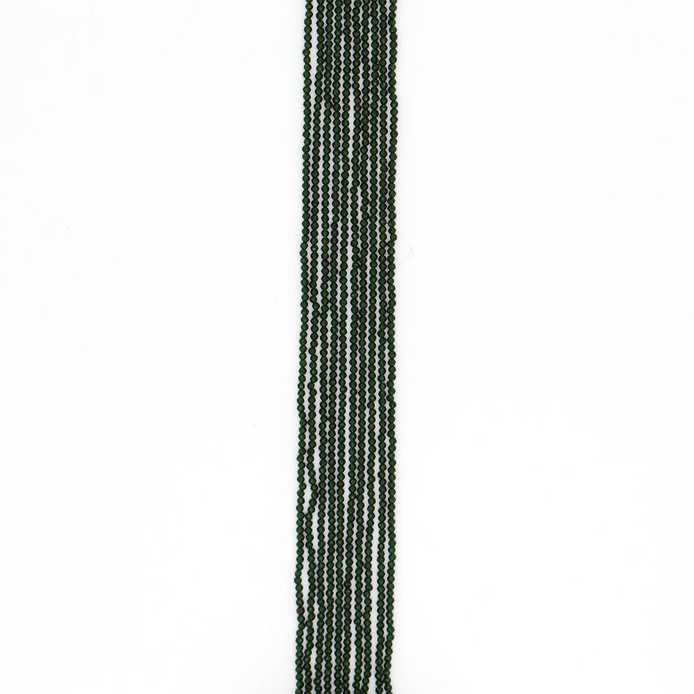 Фото товара авантюрин синтетический зеленый граненый 3 мм