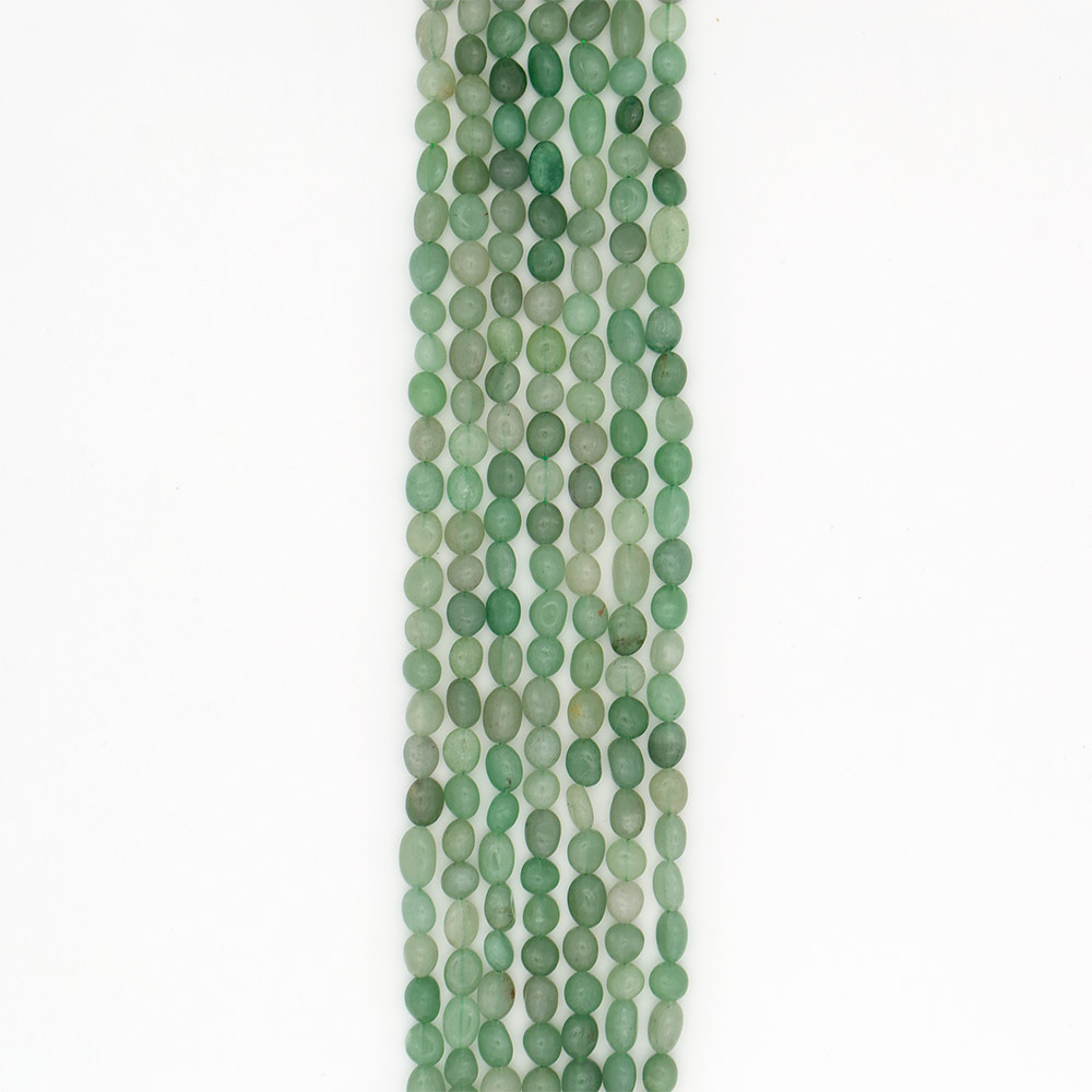 Фото товара авантюрин зеленый натура галтовка 10*8 мм