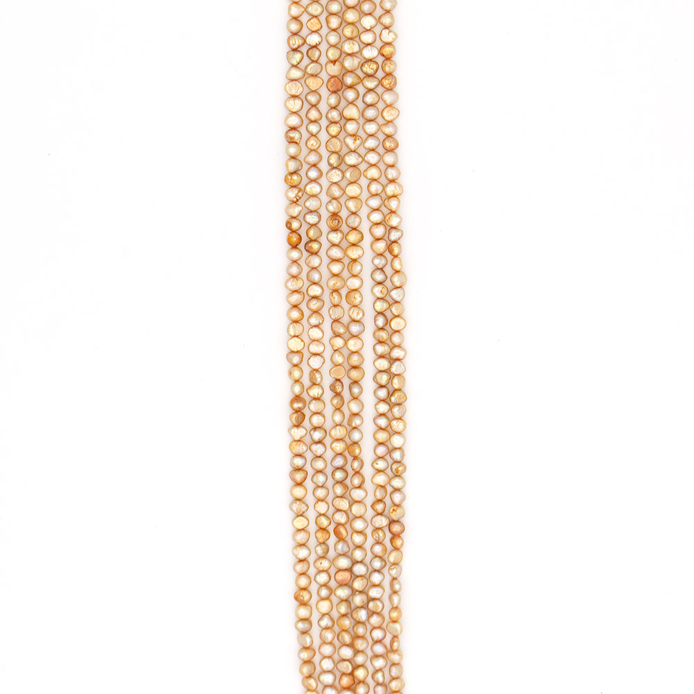 Фото товара жемчуг цвет золото 5*6 мм