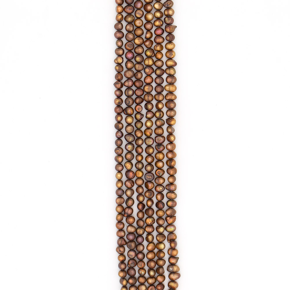 Фото товара жемчуг цвет коричневый 7*9 мм