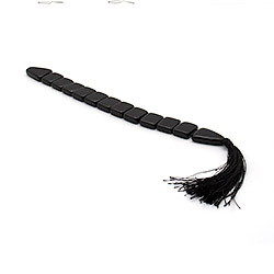 Четки перекидные из агата черного имитации 21*17 мм 11 сегментов