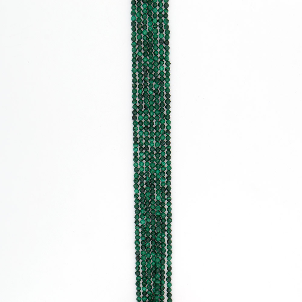 Фото товара малахит натура шар 3 мм граненый