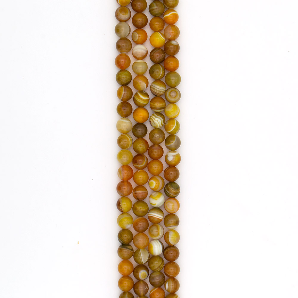 Фото товара агат шар цвет горчично-белый 12 мм