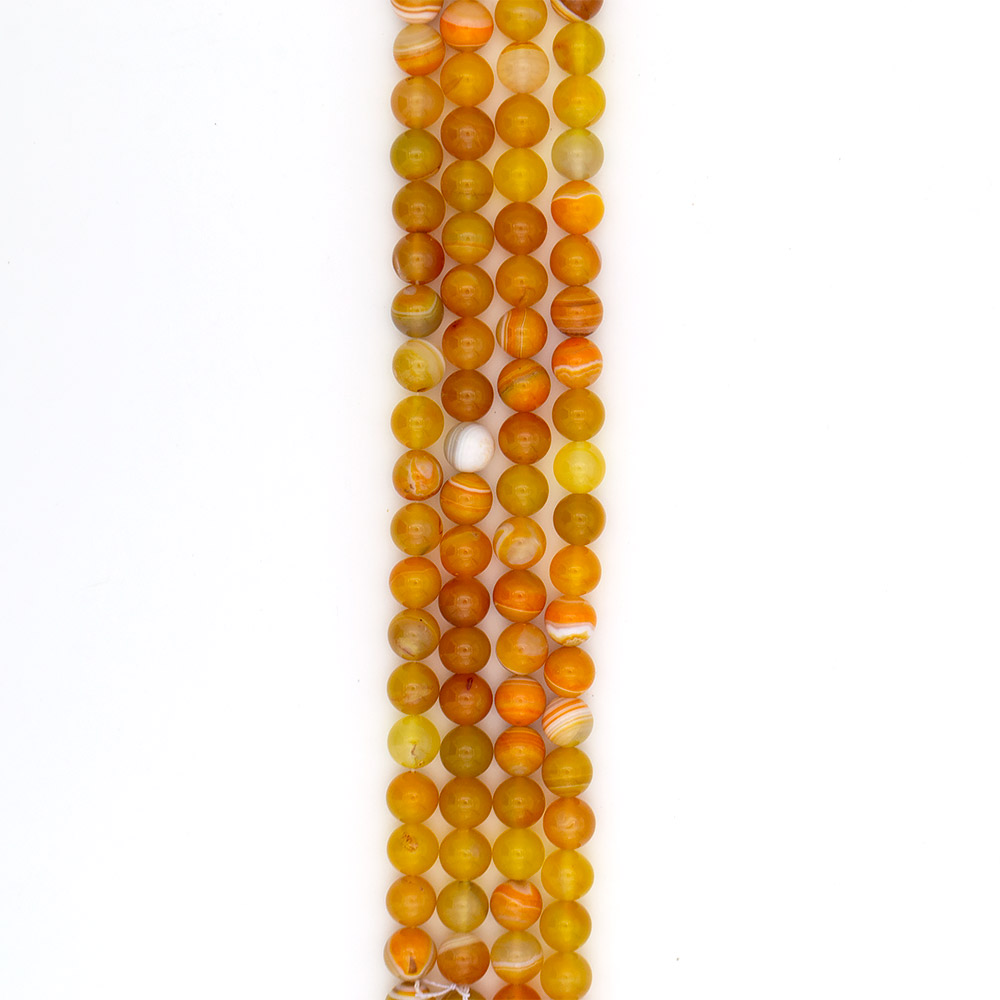 Фото товара агат шар цвет оранжевый 12 мм
