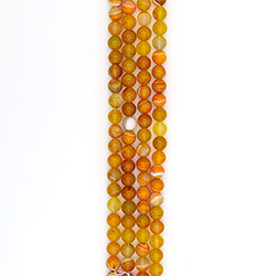 Агат шар цвет оранжевый 12 мм