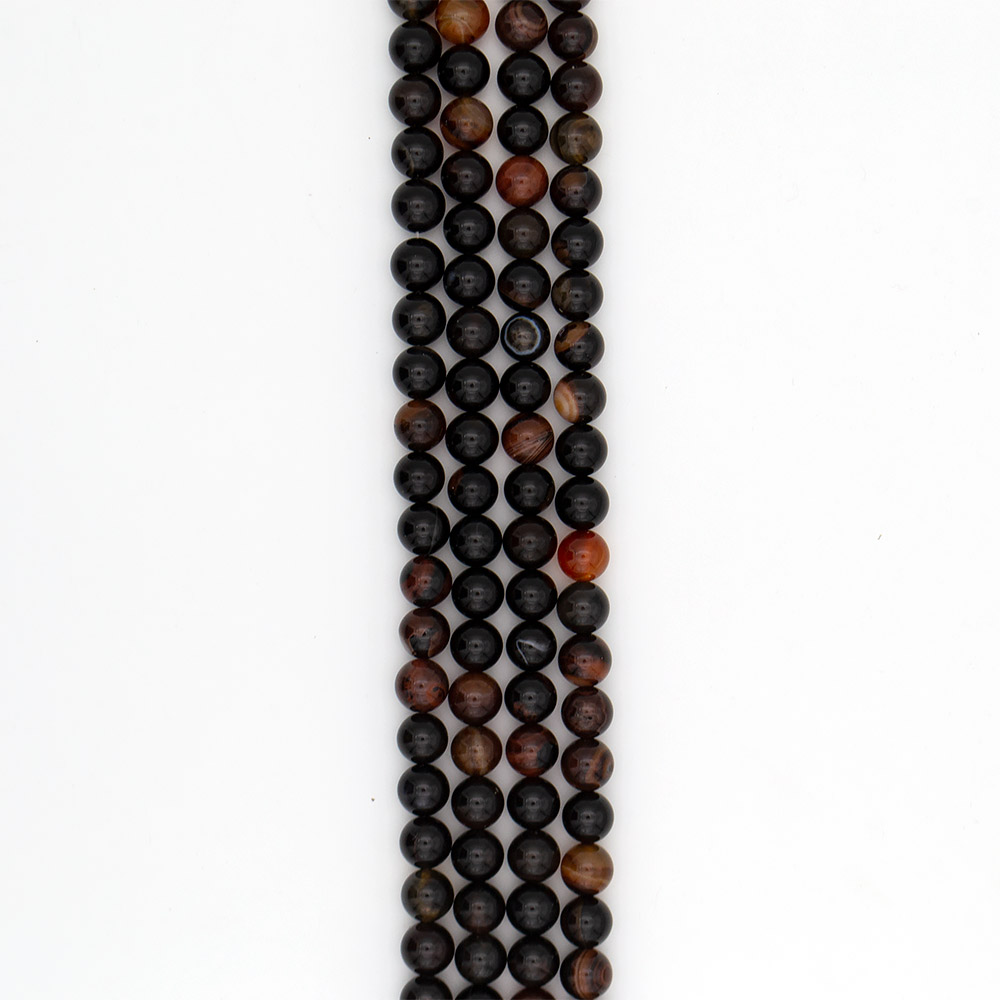 Фото товара агат шар цвет темный сердолик 12 мм