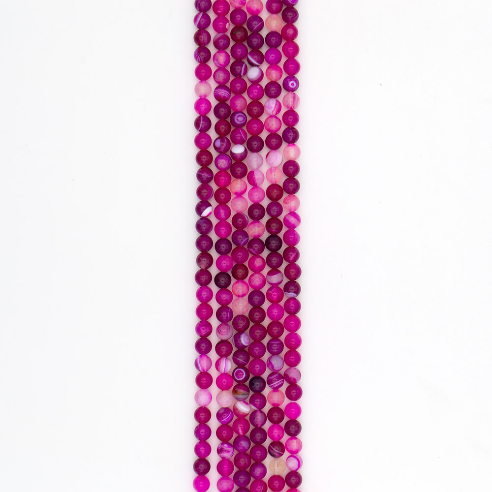 Фото товара агат шар цвет фуксия светлая 8 мм