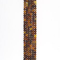 Агат шар цвет коричнево-желтый 8 мм