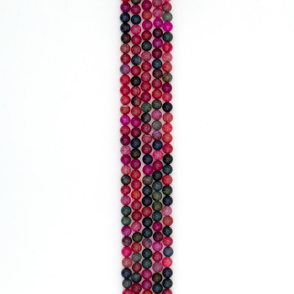 Агат кракле шар цвет турмалин 8 мм