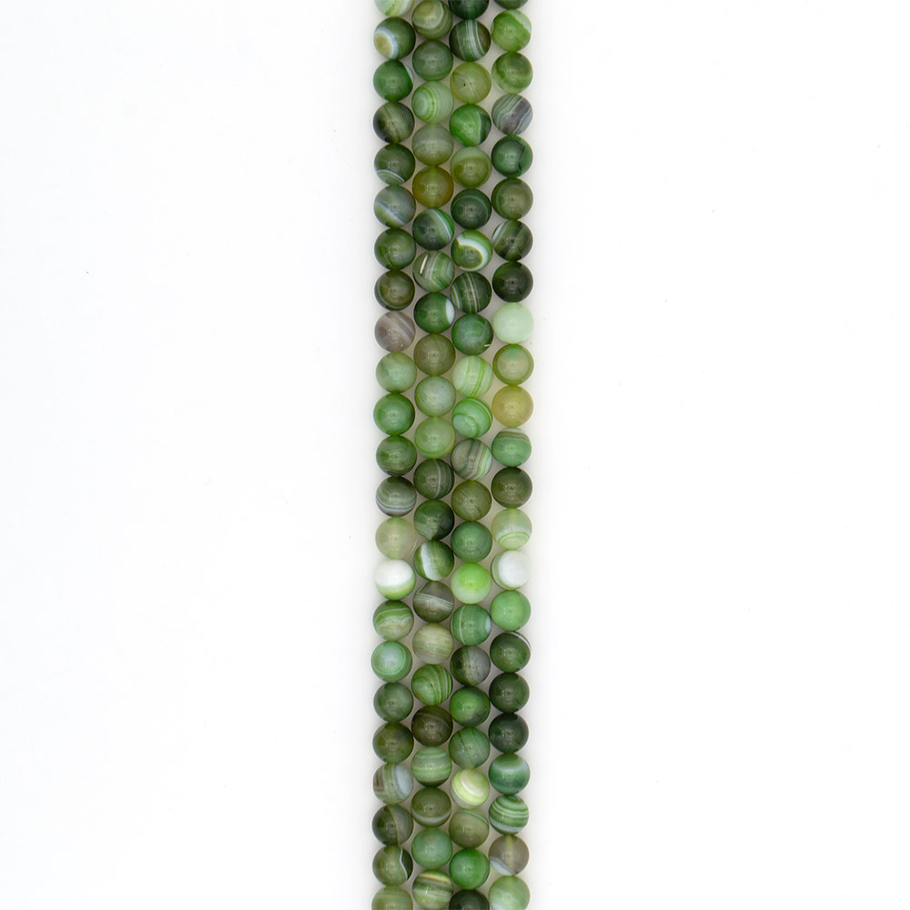 Фото товара агат шар цвет серо-зеленый 10 мм