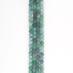 Агат кракле шар цвет зеленый матовый 8 мм