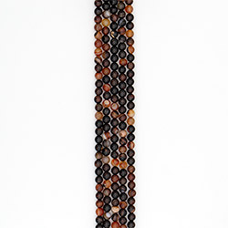 Агат шар цвет темный сердолик 8 мм