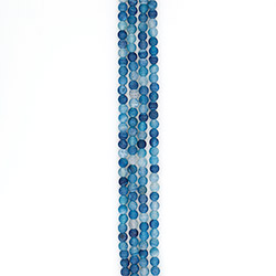 Агат кракле шар цвет синий матовый 8 мм