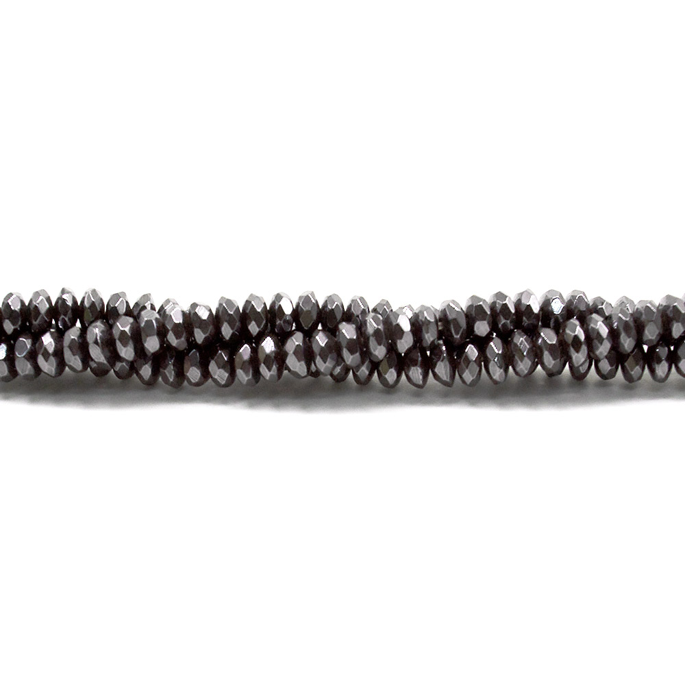 Фото товара гематит диск грань 6*3 мм люкс 