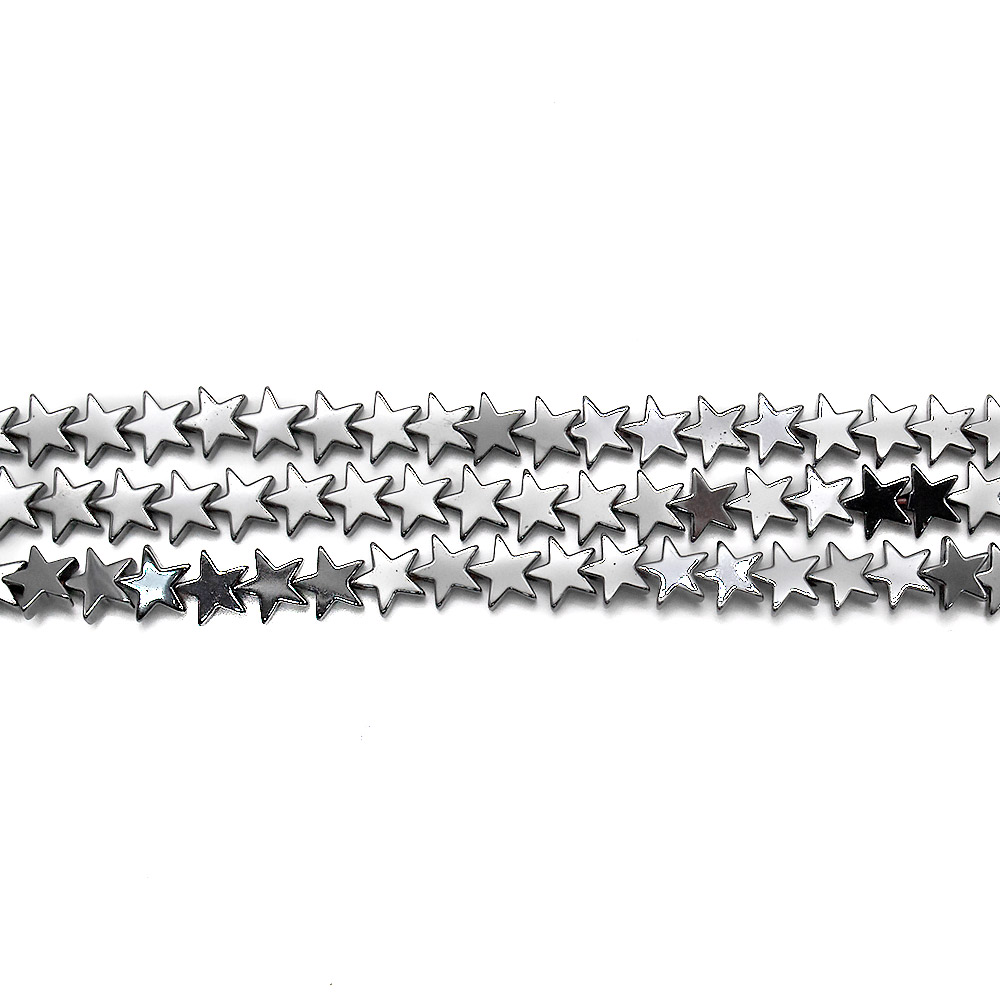 Гематит звезда плоская 8 мм