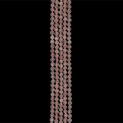 Розовый кварц крупная грань 8 мм