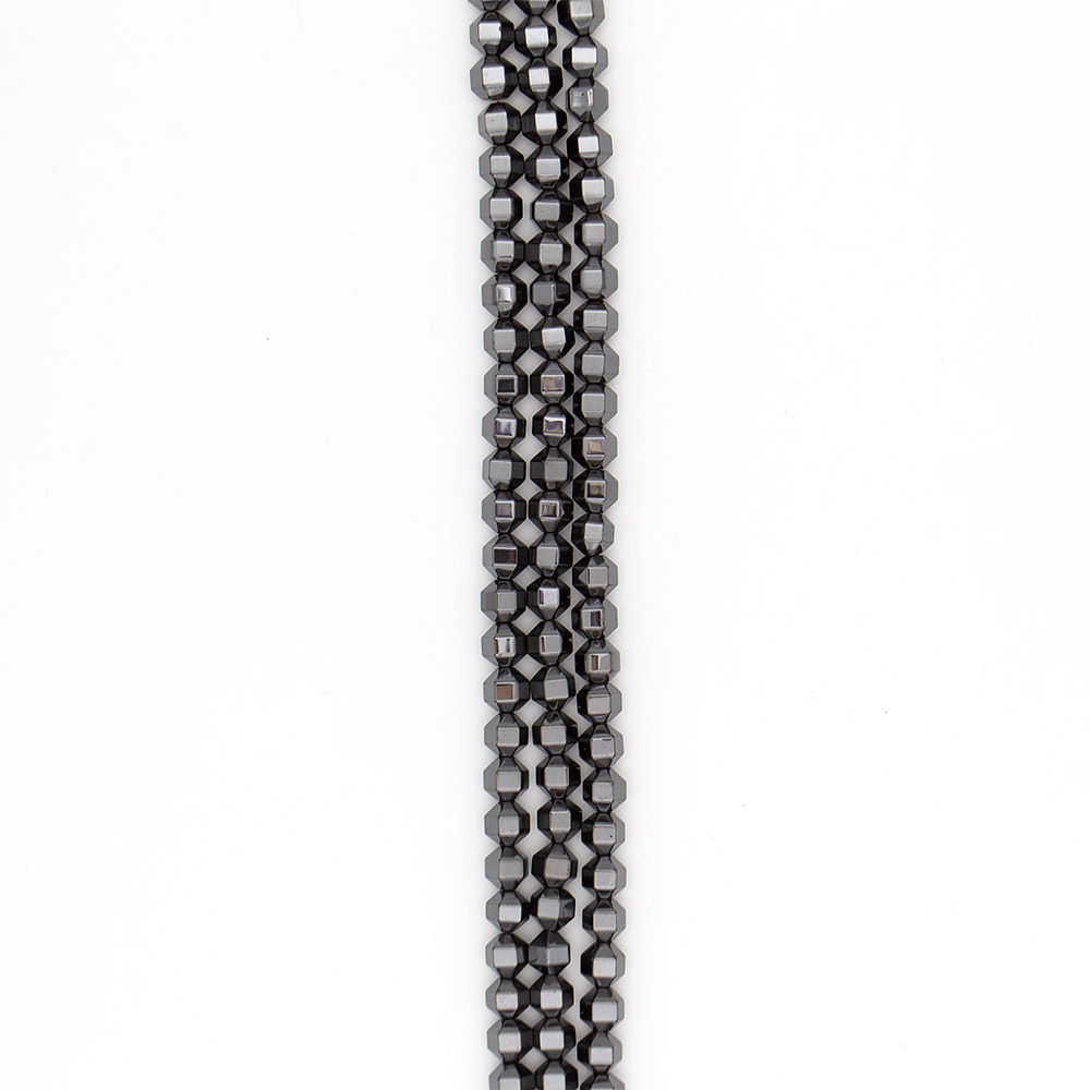 Фото товара гематит биконус с гранями 10*10 мм