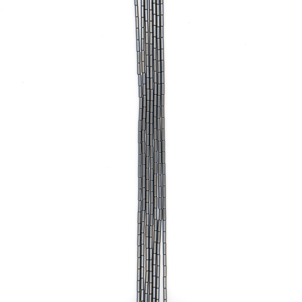 Фото товара гематит цилиндр 3*9 мм 