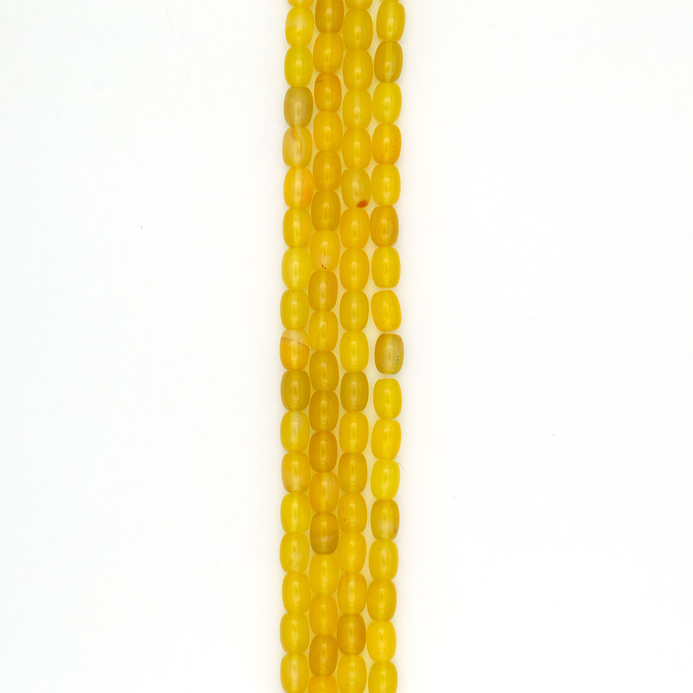 Фото товара агат бочата цвет желтый 14*10 мм