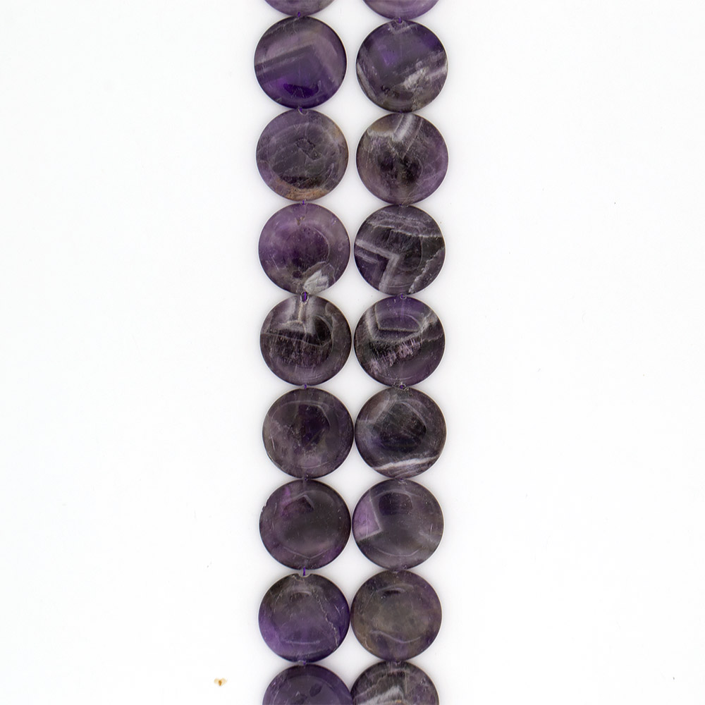 Фото товара аметист темный таблетка 30 мм