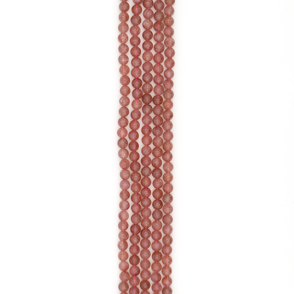 Фото товара земляничный кварц 8 мм