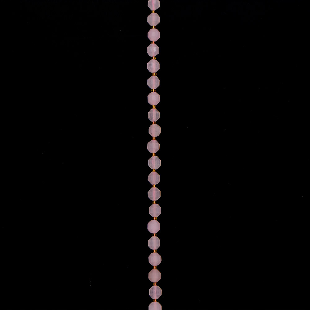 Фото товара розовый кварц биконус грань 10*9 мм