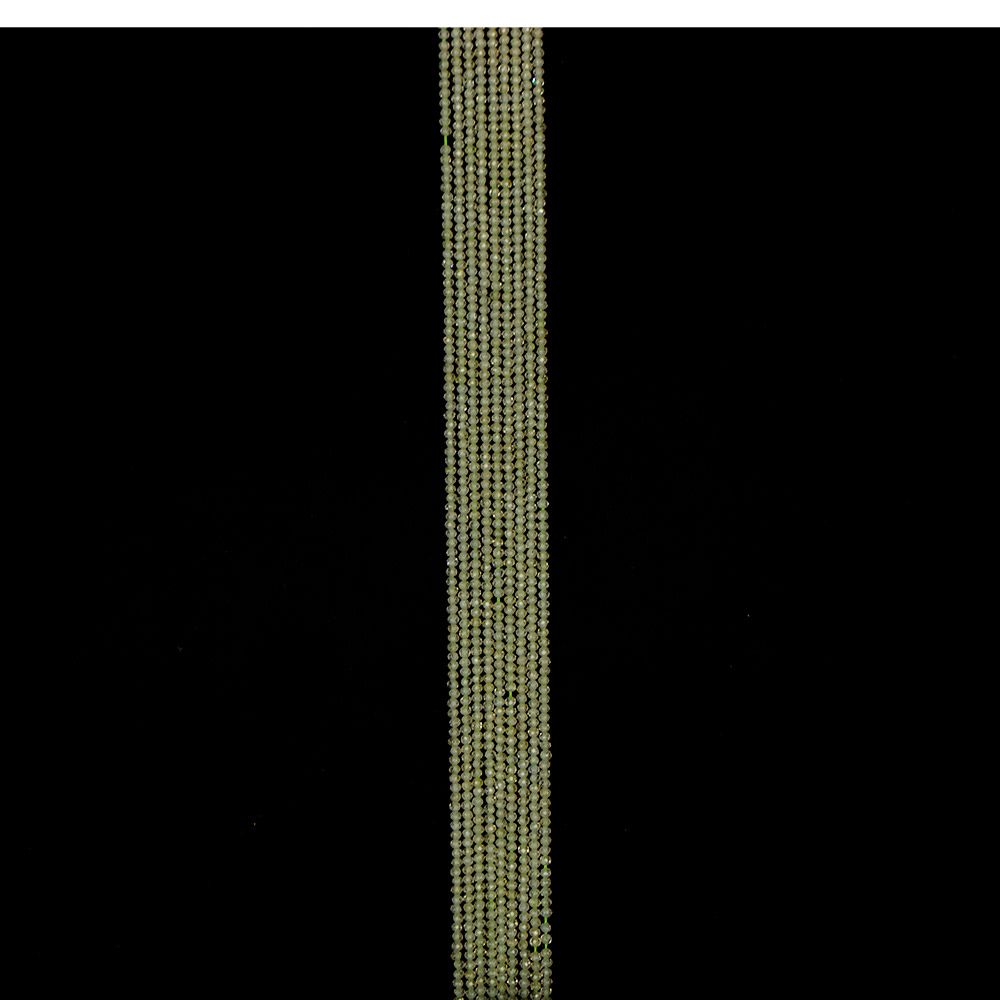 Фото товара циркон шар цвет светлый хризолит грань 2 мм