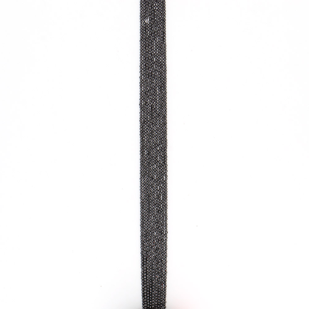 Фото товара циркон цвет черный грань 2 мм