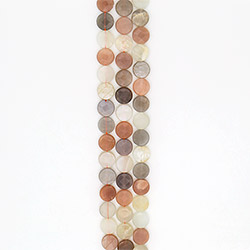 Солнечный камень с адуляром таблетка грань 16 мм