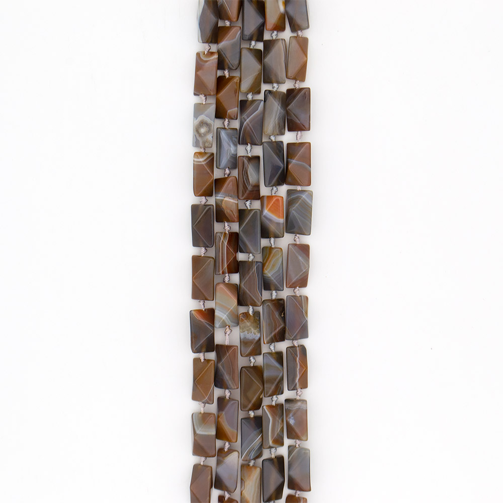 Фото товара агат прямоугольник цвет ботсван грань 20*12 мм