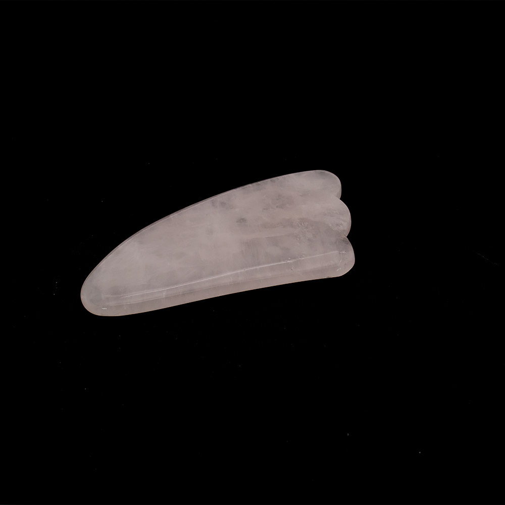 Фото товара скребок гуаша "лапка" из розового кварца