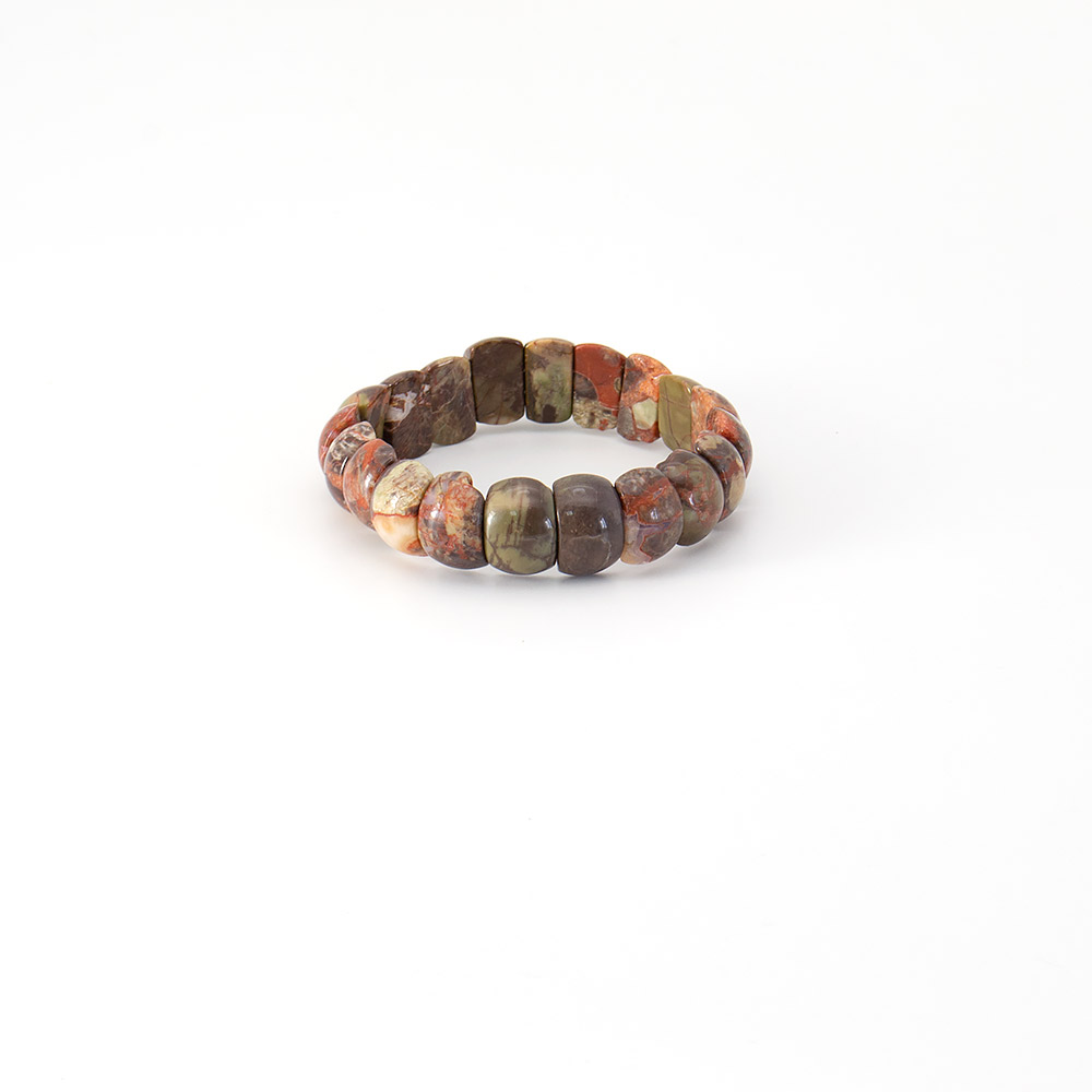 Фото товара браслет из яшмы пейзажной 15*10 мм