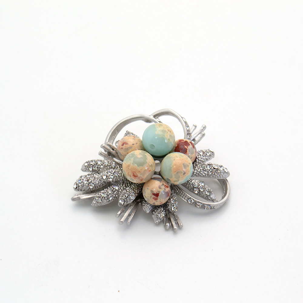 Фото товара брошь "букет 3 кольца" варисцит