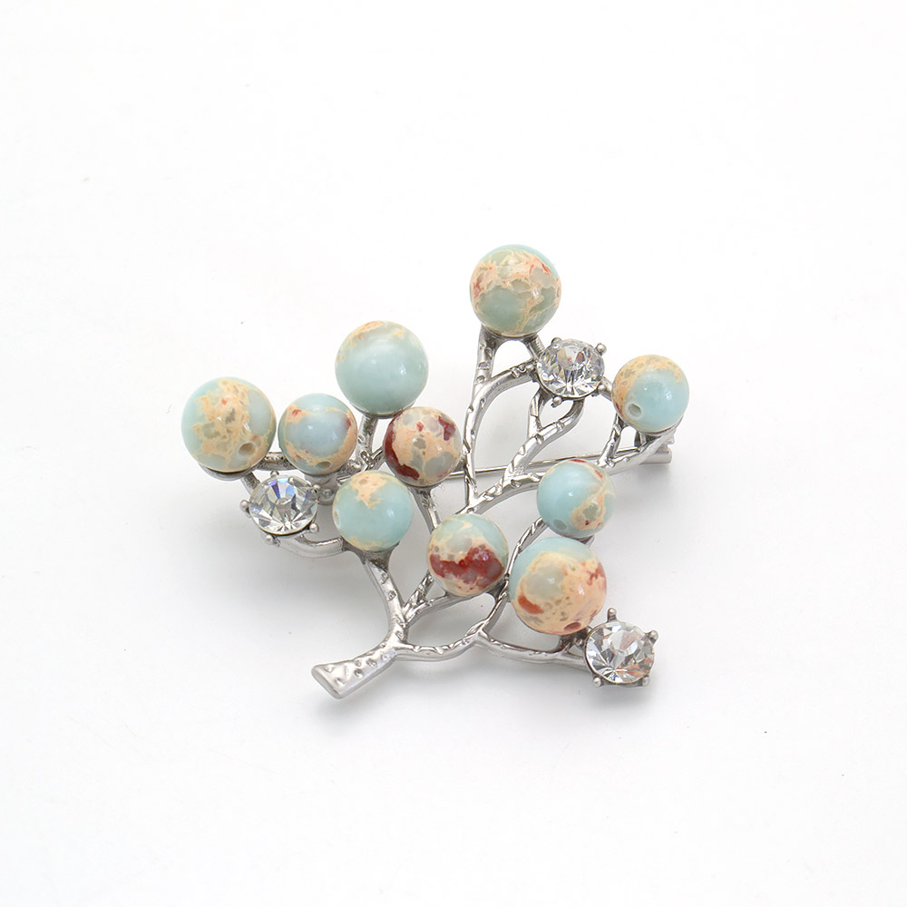 Фото товара брошь "дерево" варисцит