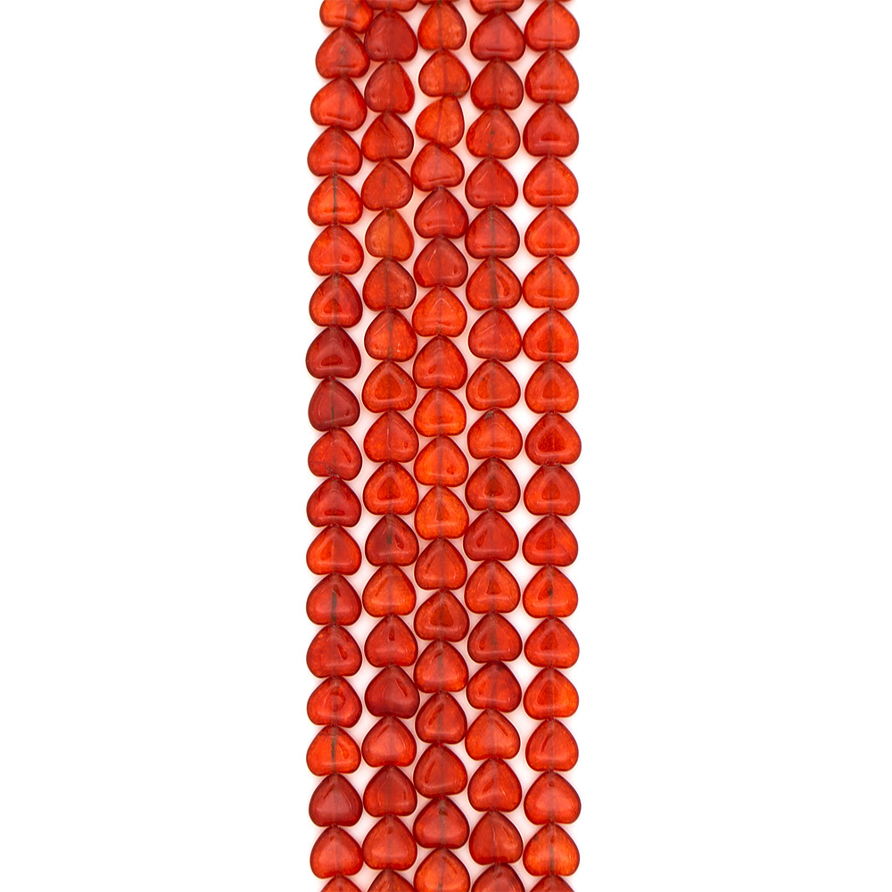 Фото товара кварц цвет сердолик сердце 14 мм