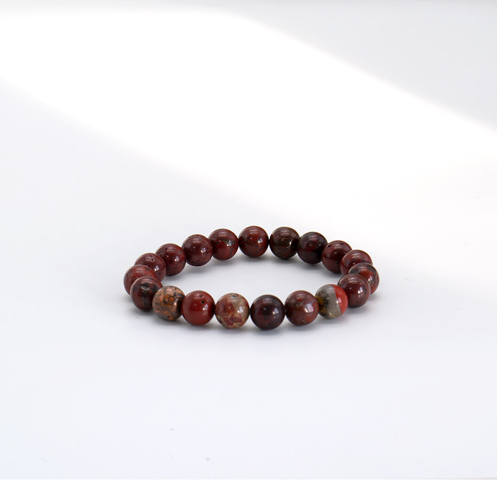 Фото товара браслет из яшмы красной 10 мм