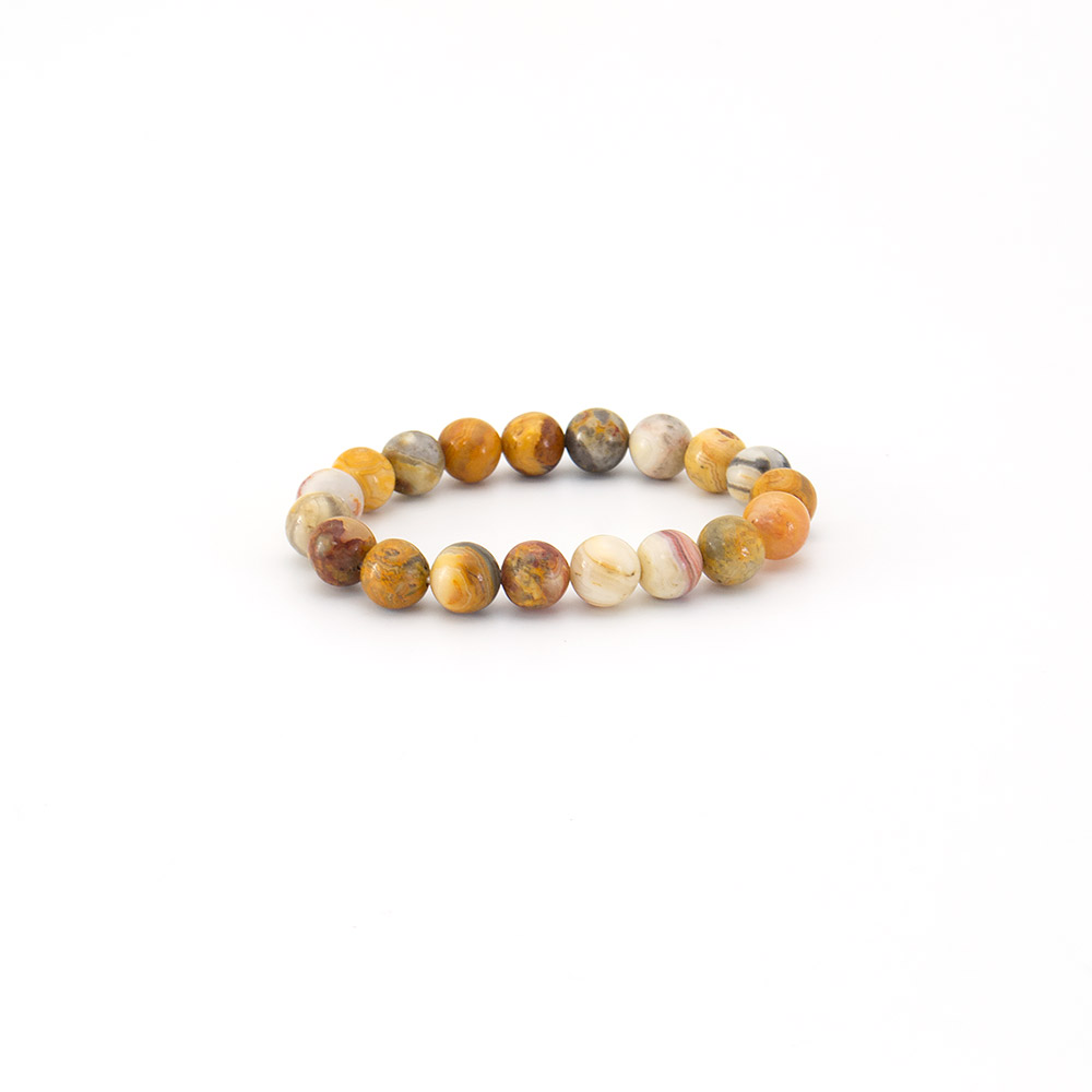 Фото товара браслет из яшмы желтой 10 мм