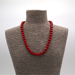 Бусы из коралла имитации шар 10 мм