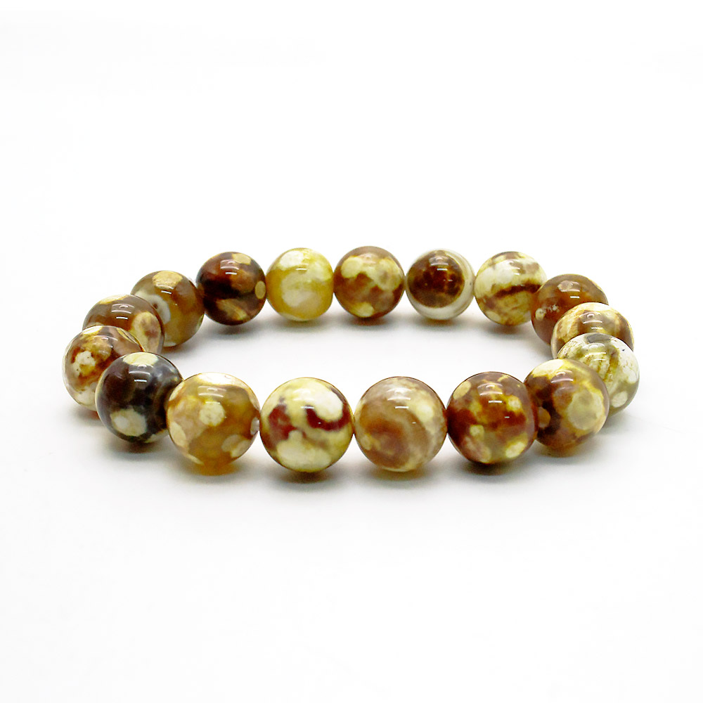 Браслет из агата черепахового 12 мм