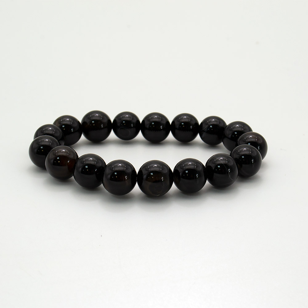 Фото товара браслет из агата черного 12 мм