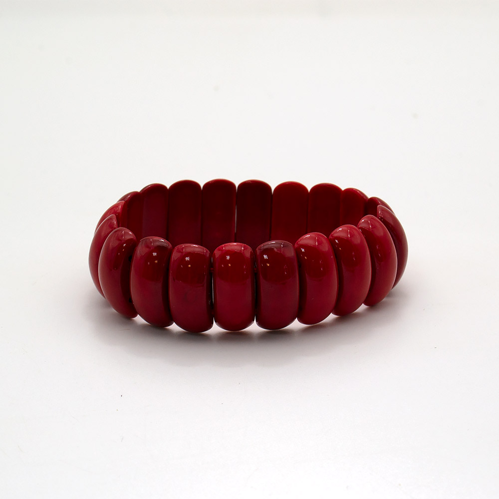 Фото товара браслет из коралла имитации сегмент 22*10 мм