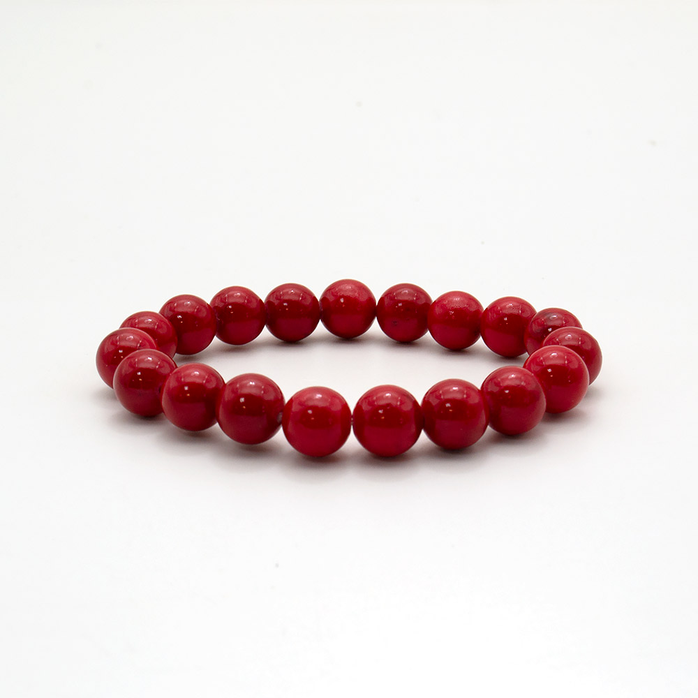 Браслет из коралла имитации 10 мм