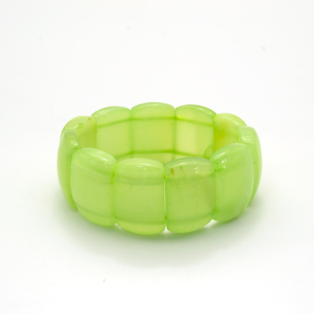 Фото товара браслет из оникса зеленого прямоугольник 25*17 мм